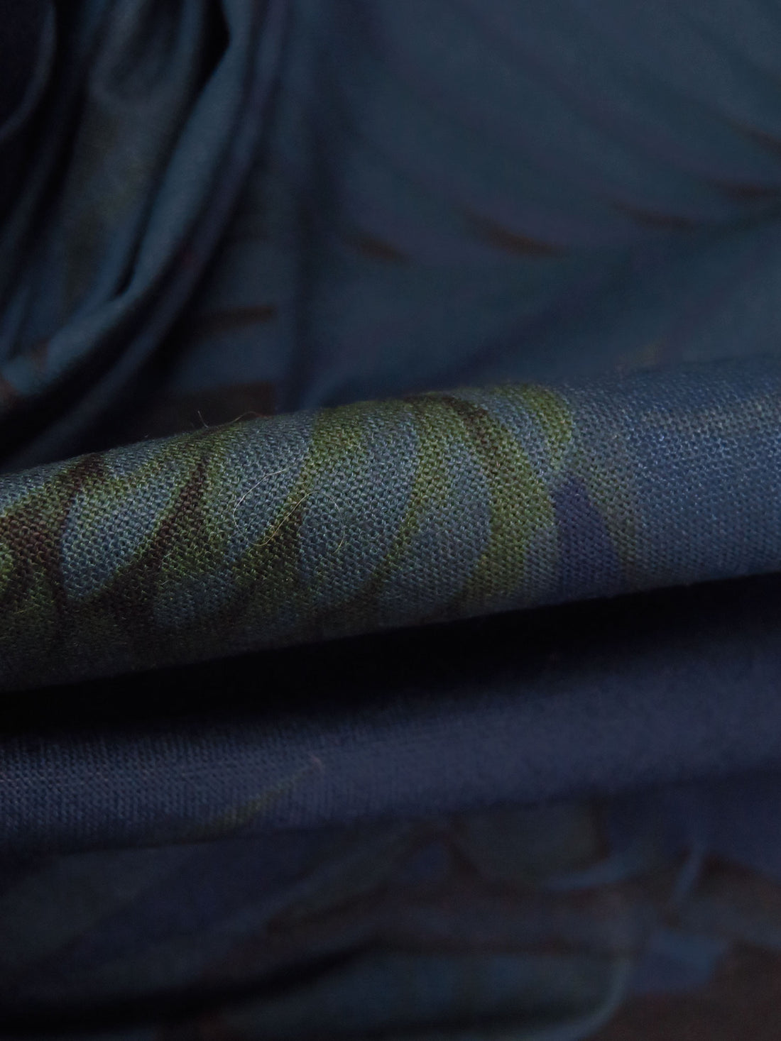 Midnight Blue/Old Burgundy/Dark Kombu Green/Multi 100% Cotton Tropical Jungle Print Poplin Jacketing - Imported From Japan By NY Designer - 53W