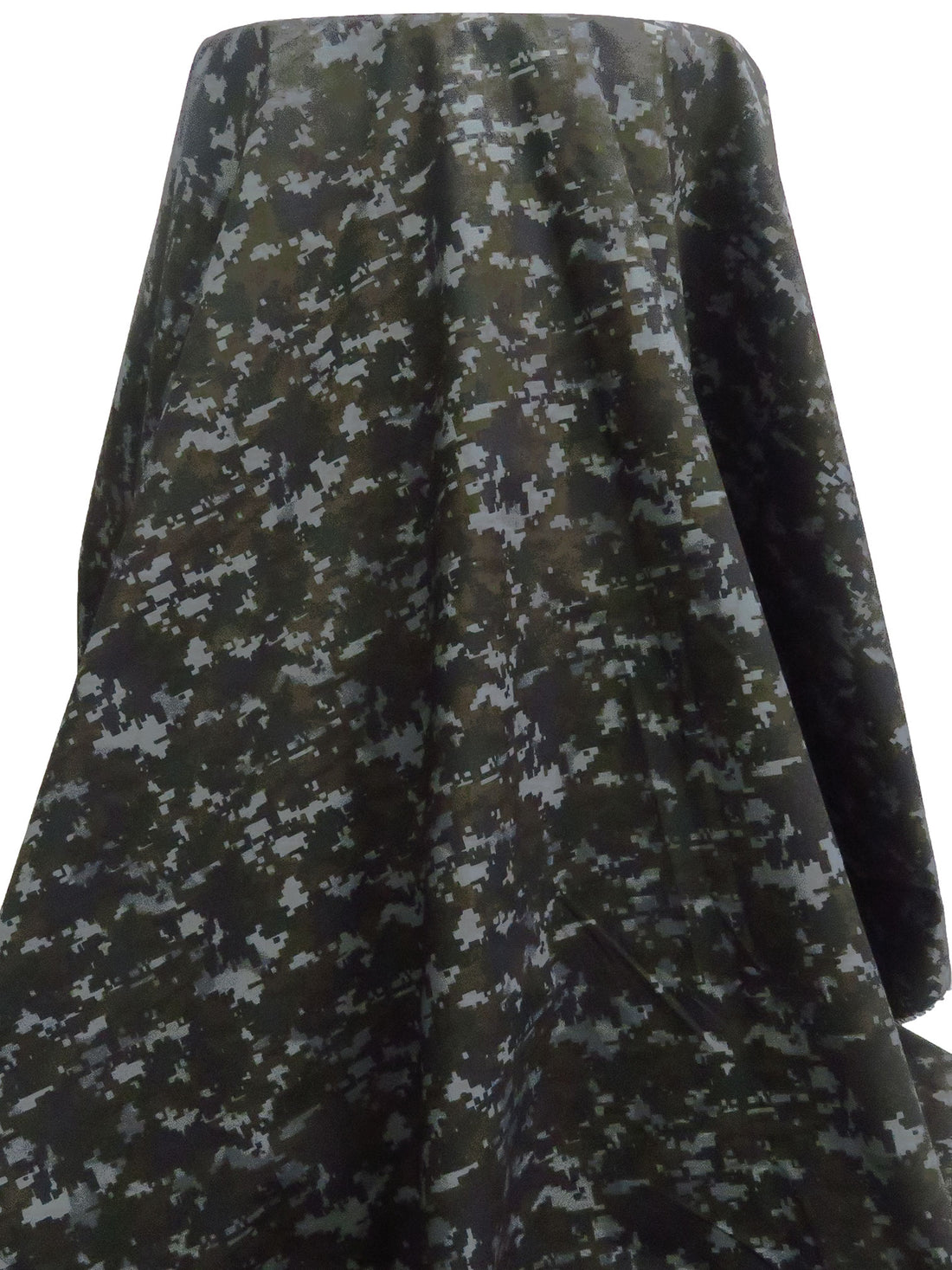 Dark Charcoal Blue/Rikan Brown/Pewter Gray/Multi 100% Cotton Double-Faced Camouflage Floral Print Poplin - Imported From Japan By NY Designer - 45W