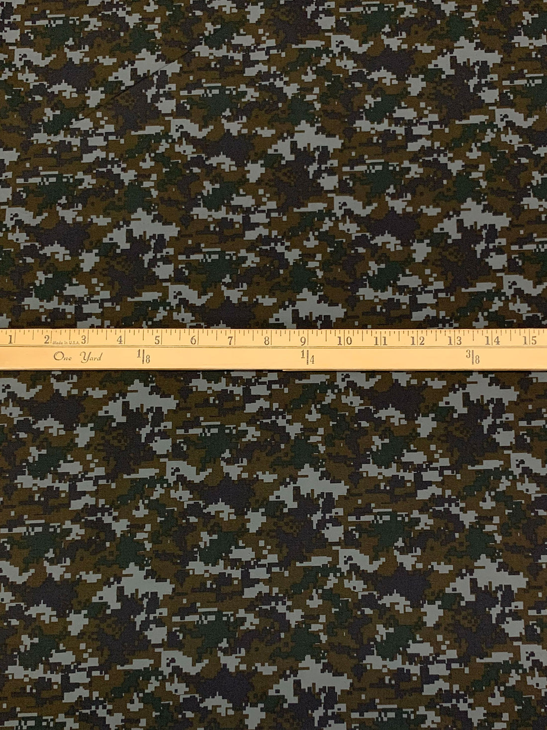 Deep Olive Drab/Nickel/Black/Multi 100% Cotton Double-Faced Camouflage Floral Print Poplin - Imported From Japan By NY Designer - 45W