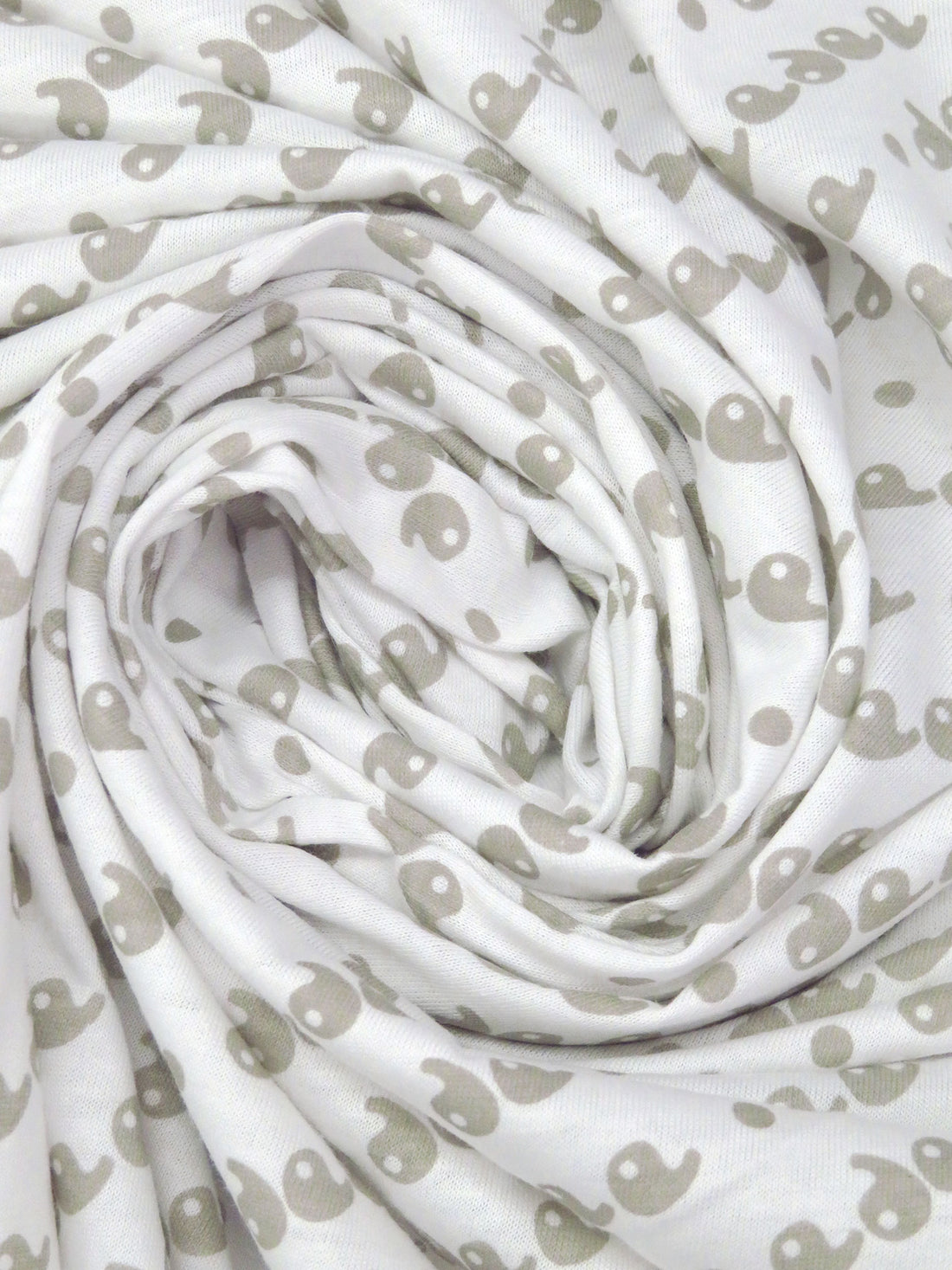 White/Stone Terrace 100% Cotton Diagonal Novelty Print Jersey Knit 60W