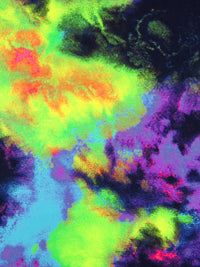 Dark Purple/Lime/Neon Orange/Multi Polyester/Lycra Grunge Print Double Brushed Knit 61W