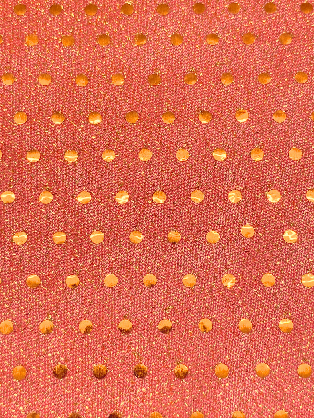 Crimson Red/Gold 100% Nylon Fused Dot Netting 36W