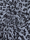 Light Slate Gray/Granite Gray/Black Polyester/Lycra Animal Spot Print Double Brushed Knit 58W