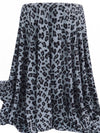 Light Slate Gray/Granite Gray/Black Polyester/Lycra Animal Spot Print Double Brushed Knit 58W