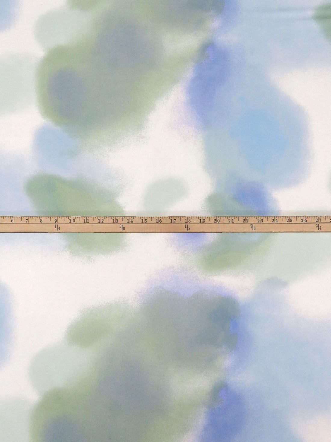 Cream/Artichoke/Blue Bell/Multi Polyester/Lycra Airbrush-Look Print Double Brushed Knit 60W
