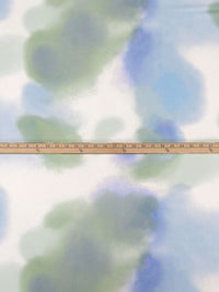Cream/Artichoke/Blue Bell/Multi Polyester/Lycra Airbrush-Look Print Double Brushed Knit 60W