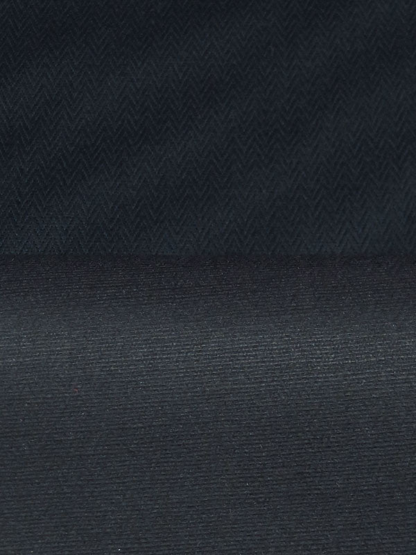 Muted Midnight Lapis Hemp/Organic Cotton Herringbone Weave Water Repellent Jacketing 56W