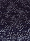 Blueberry/Aluminum Polyester/Spandex Abstract Animal Metallic Print Stretch Velvet Knit 56W