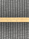 Black Polyester/Lycra Vertical Stripe Weave Crinkle Netting 54W
