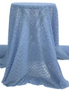 Iceberg Blue/Iridescent Polyester/Lycra Mosaic Lace Netting 42W