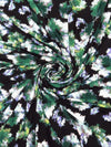 Black/Jade Green/Lavender/Multi Polyester/Lycra Puffed Abstract Print ITY Knit 58W