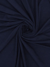 Dark Navy Blue Polyester/Rayon/Spandex Quilted Geometric Weave Jacquard Double Knit 54W