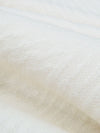 Cream Polyester/Rayon/Spandex Geometric Jacquard Double Knit 54W