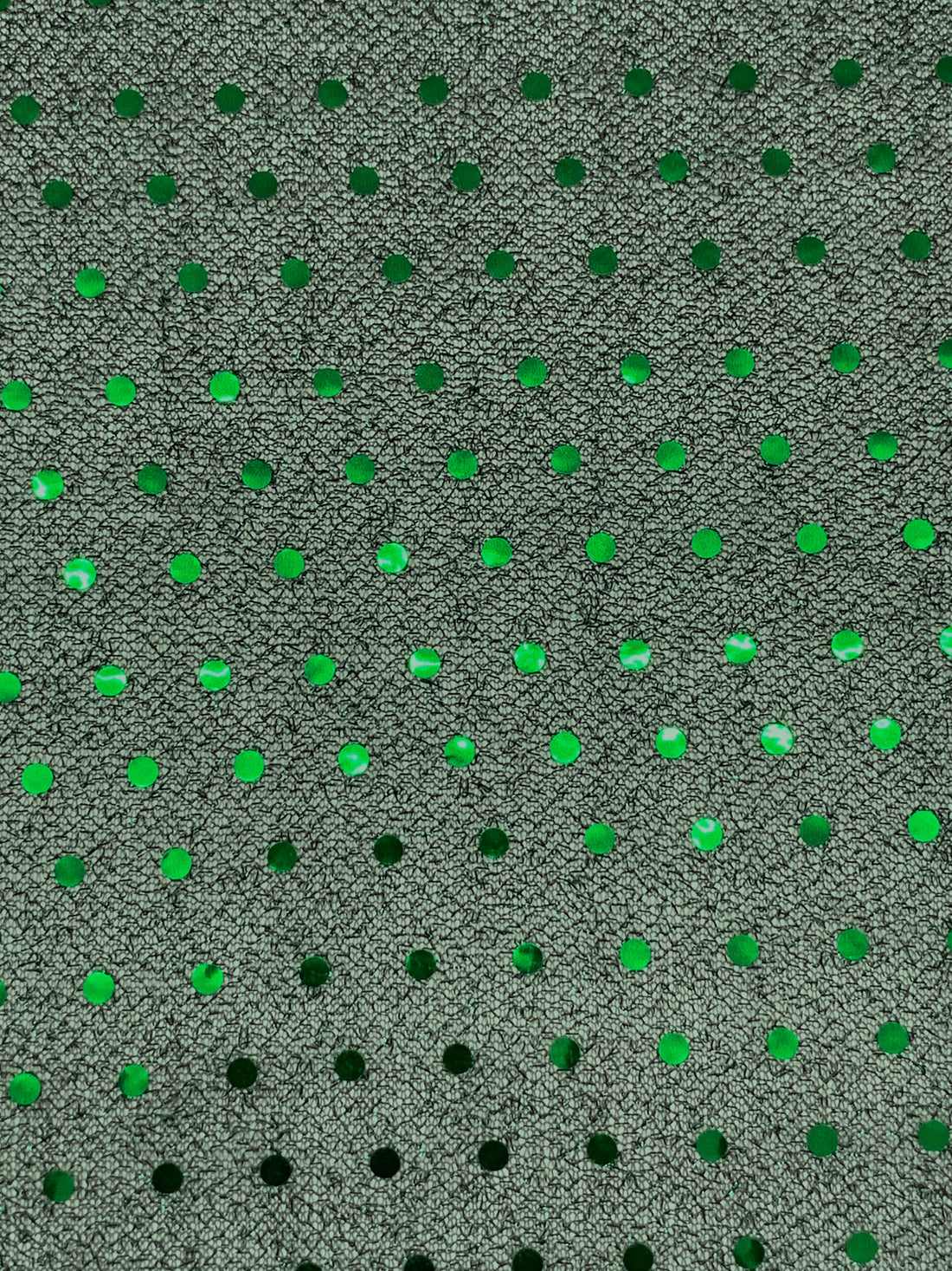 Spruce/Lime Nylon/Metallic Fused Sequins Sheer Knit 40W