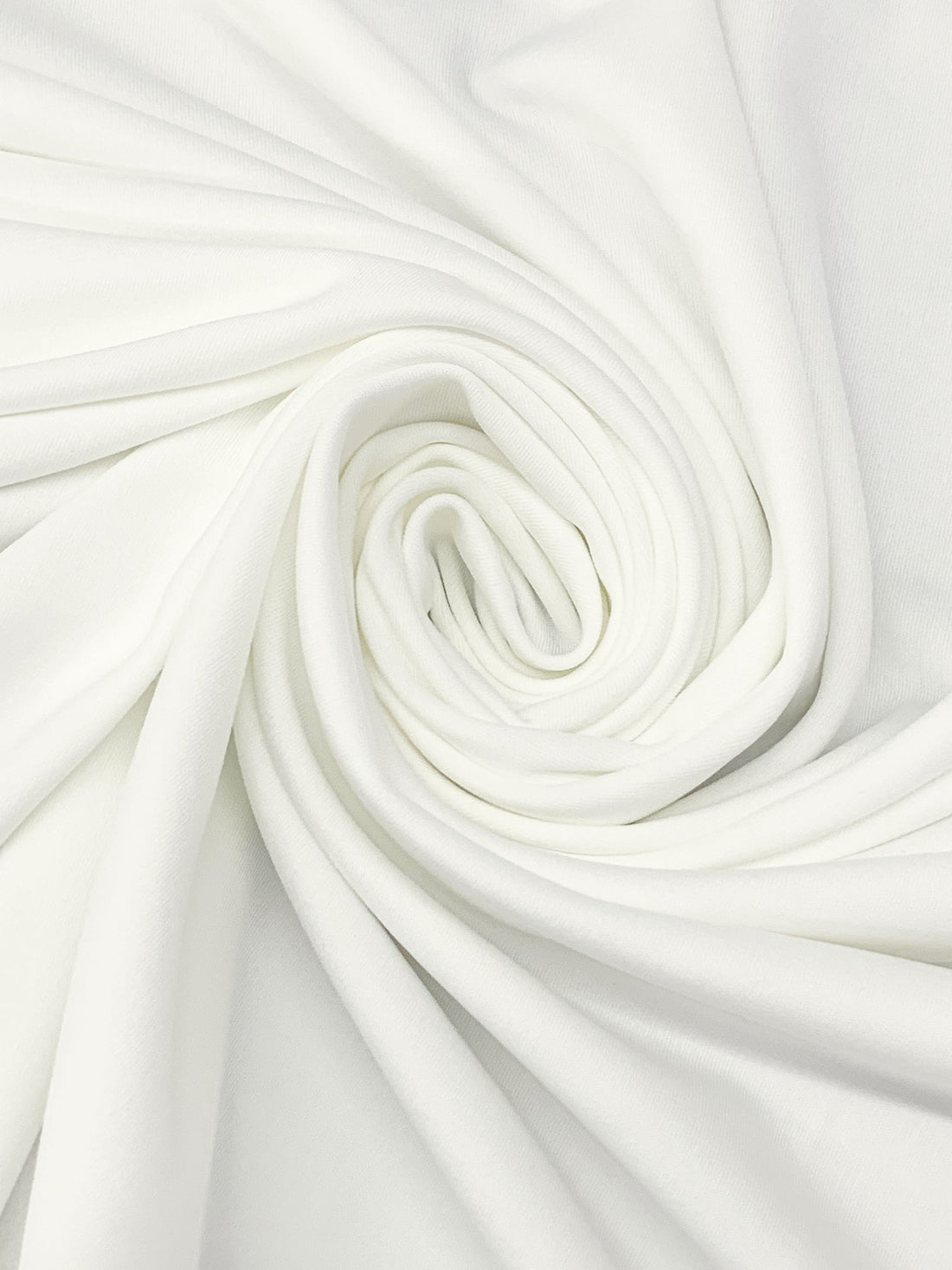 Eggshell Polyester/Lycra Double Knit 66W