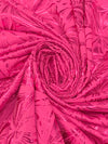 French Rose Pink Polyester/Spandex Abstract Burst Foil Print Activewear Knit - Elite Sportswear - 56W