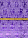 Lavender/Royal Purple Polyester/Spandex Alligator-Look Foil Print Activewear Knit - Elite Sportswear - 56W