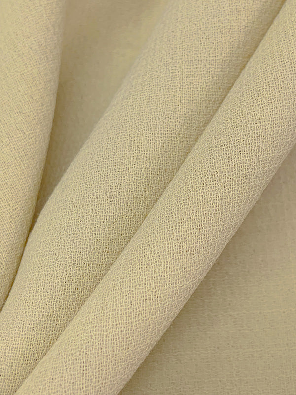 Soft Tan Wool/Microfiber Nylon Crepe Suiting 56W