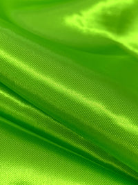 Vivid Lime 100% Polyester Satin 58W