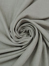 Oyster Gray/Pewter Beige 100% Wool Novelty Weave Suiting 60W