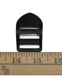 1" Black Strap Slide Adjuster - 2 Per Bag