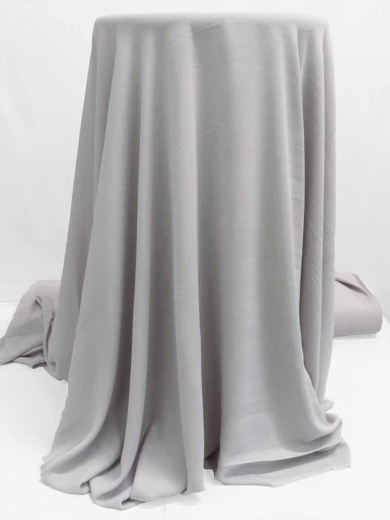 Silver Sand 100% Polyester Crepe Blouse Weight Woven 58W