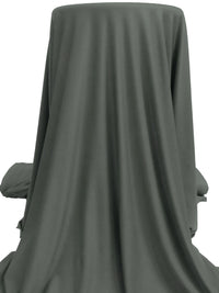 Dark Dolphin Gray Polyester/Lycra Brushed-Back DTY Knit 59W
