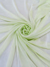 Gin Green 100% Polyester Crinkle Chiffon 58W