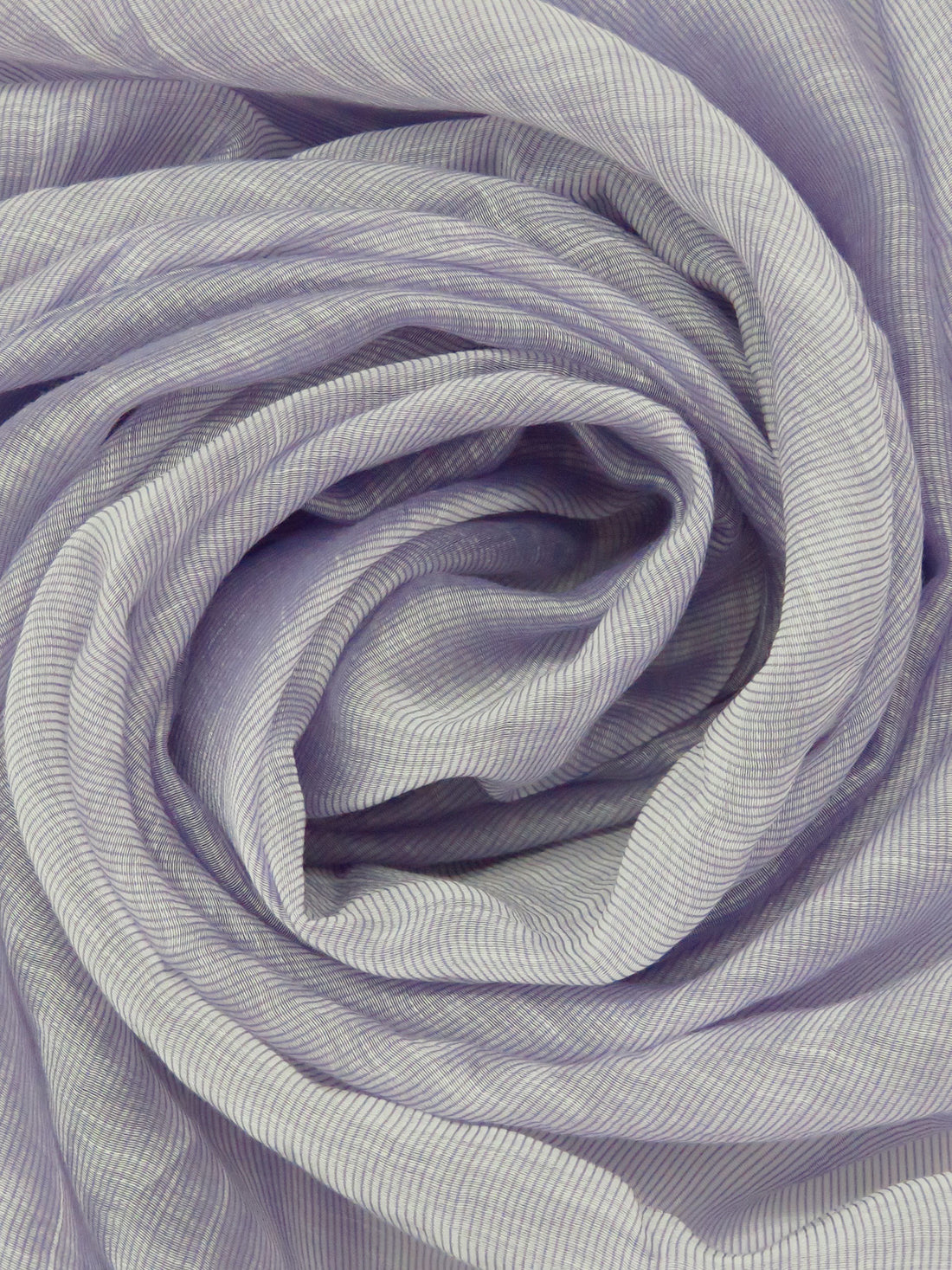 Lavender Purple/White Polyester/Rayon Mini Vertical Stripe Weave Crinkle Chiffon 58W