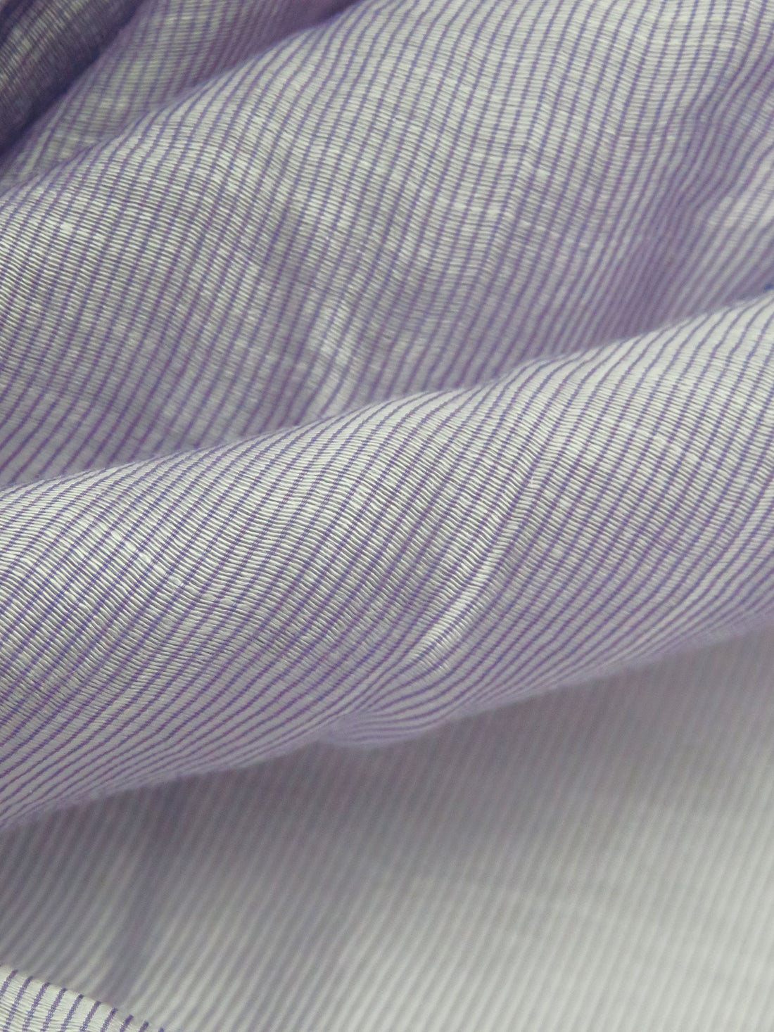 Lavender Purple/White Polyester/Rayon Mini Vertical Stripe Weave Crinkle Chiffon 58W