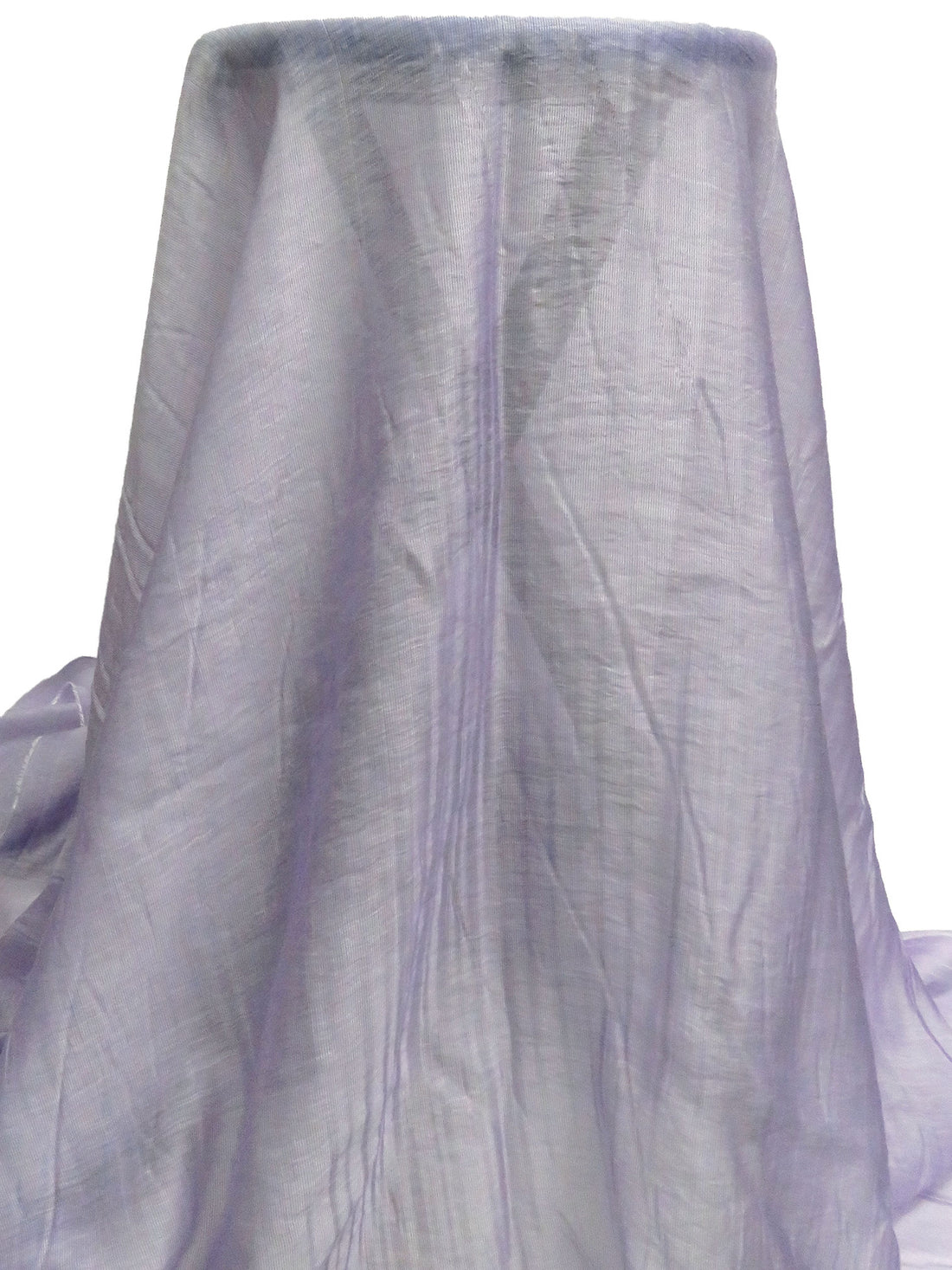 Lavender Purple/White Polyester/Rayon Mini Vertical Stripe Weave Crinkle Chiffon 58W