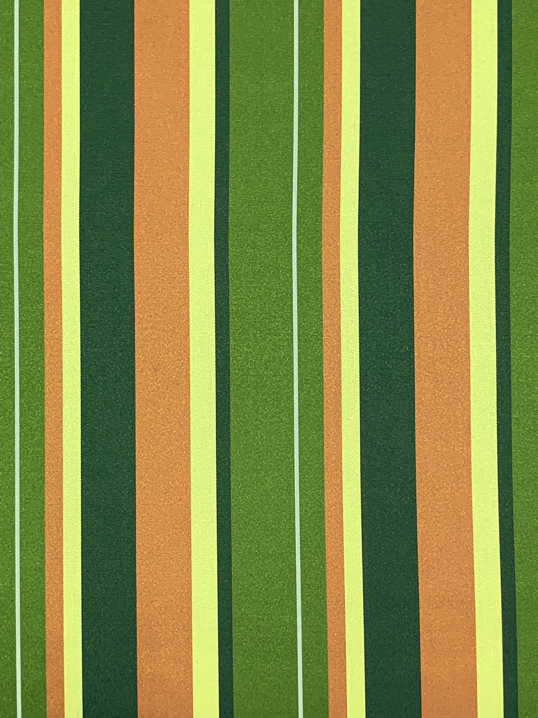 Coral Orange/Palm Leaf/Canary/Multi 100% Polyester Vertical Stripe Satin Coat Lining - Imported From Japan - 26W