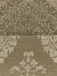 Muted Walnut/Parchment 100% Polyester Large Medallion Chenille Home Decor Woven 54W
