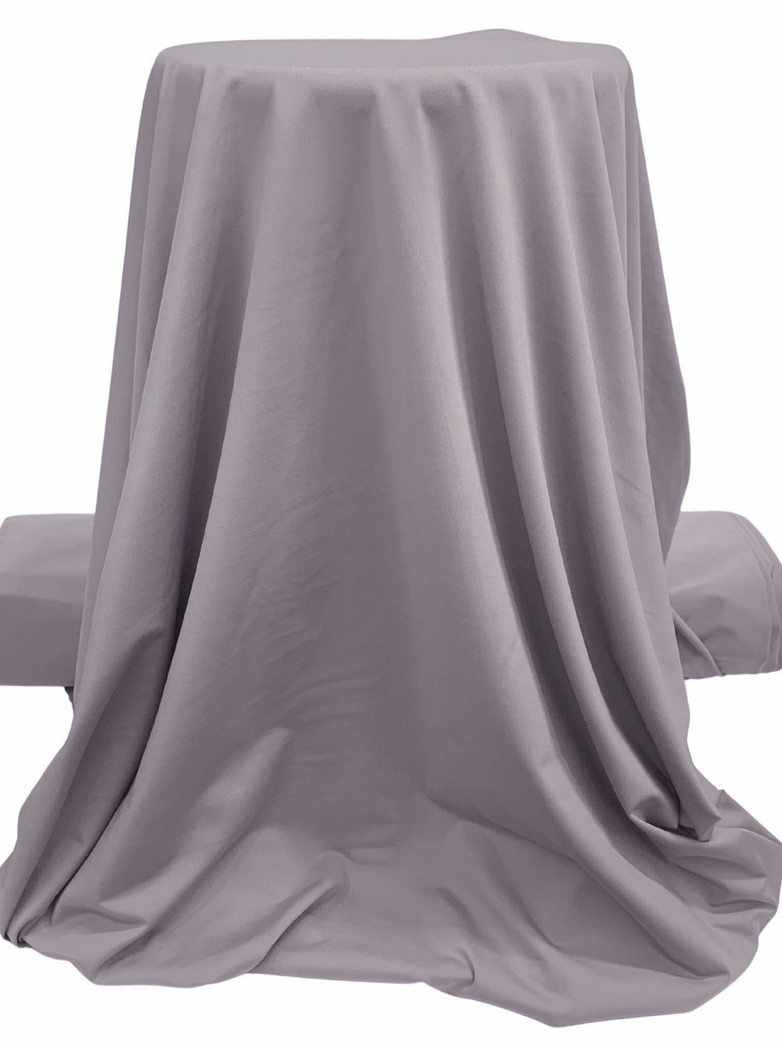 Dusty Lavender Smoke Gray Polyester/Spandex Dryflex Activewear Knit 62W