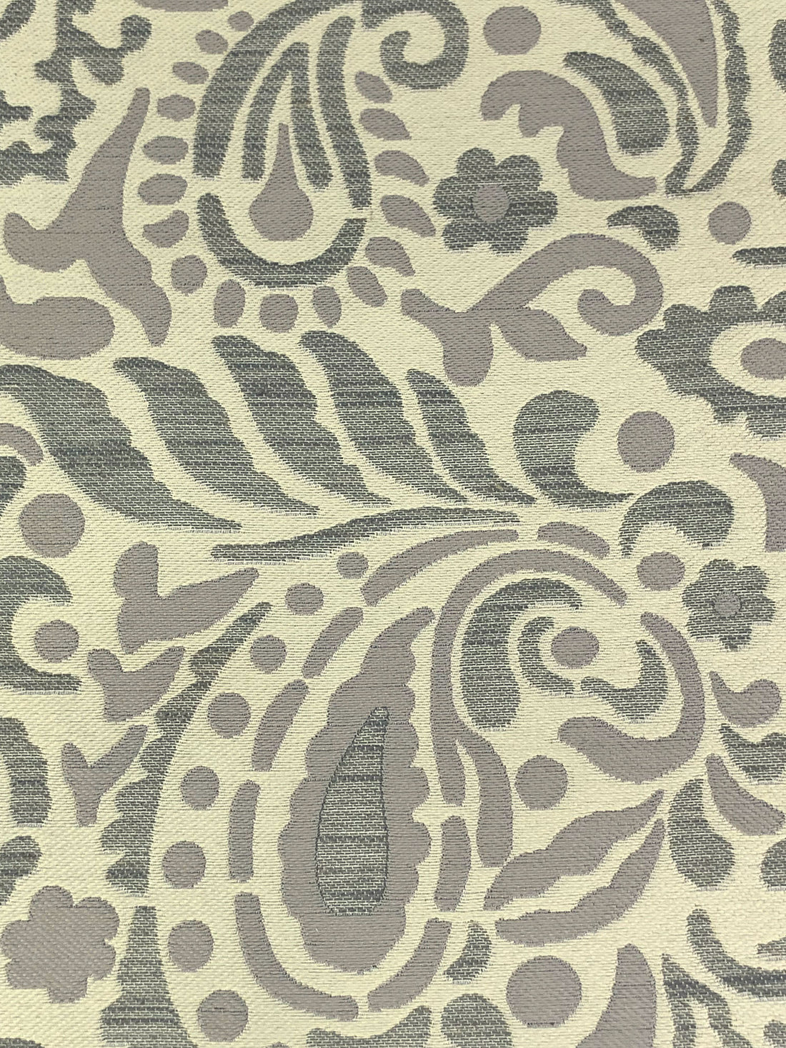 Almond/Smoke/Iron 100% Polyester Paisley Floral Weave Jacquard Home Decor Woven 59W