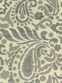Almond/Smoke/Iron 100% Polyester Paisley Floral Weave Jacquard Home Decor Woven 59W