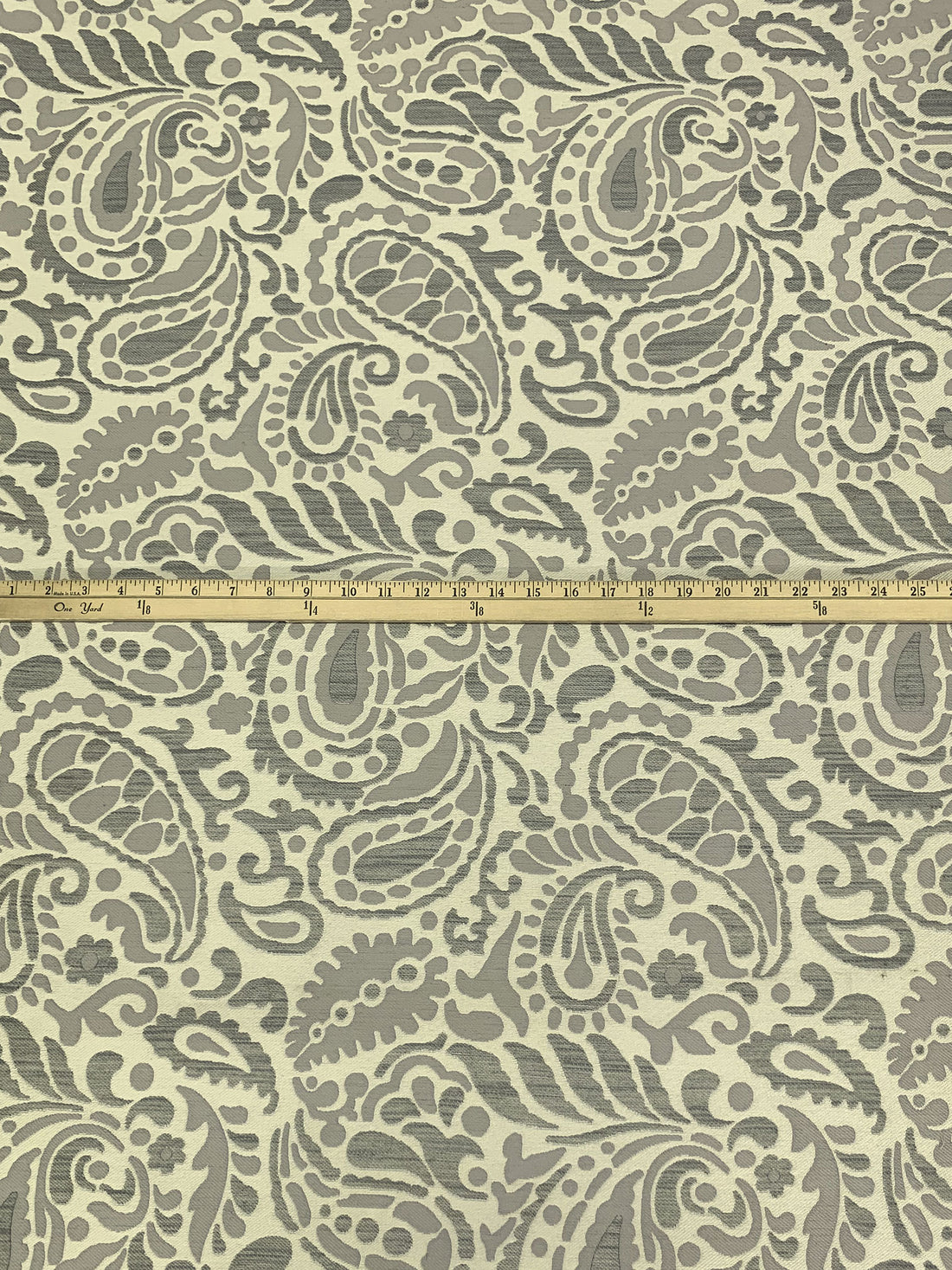 Almond/Smoke/Iron 100% Polyester Paisley Floral Weave Jacquard Home Decor Woven 59W