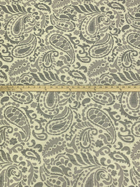 Almond/Smoke/Iron 100% Polyester Paisley Floral Weave Jacquard Home Decor Woven 59W