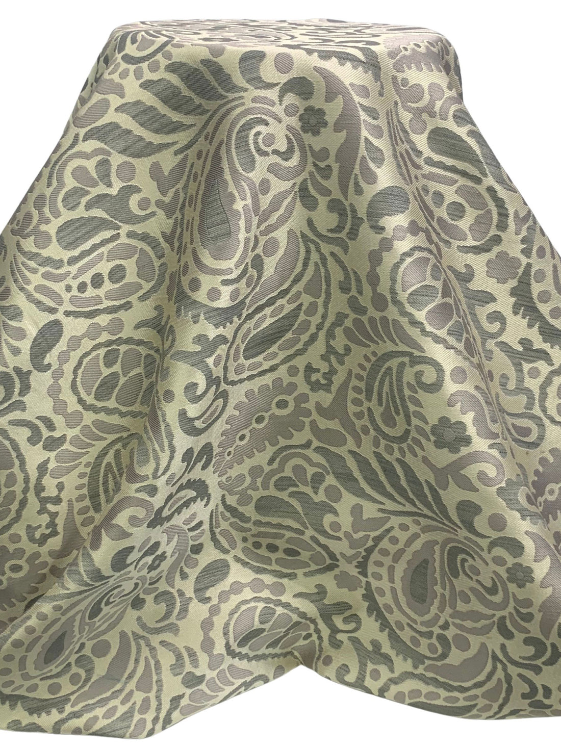 Almond/Smoke/Iron 100% Polyester Paisley Floral Weave Jacquard Home Decor Woven 59W