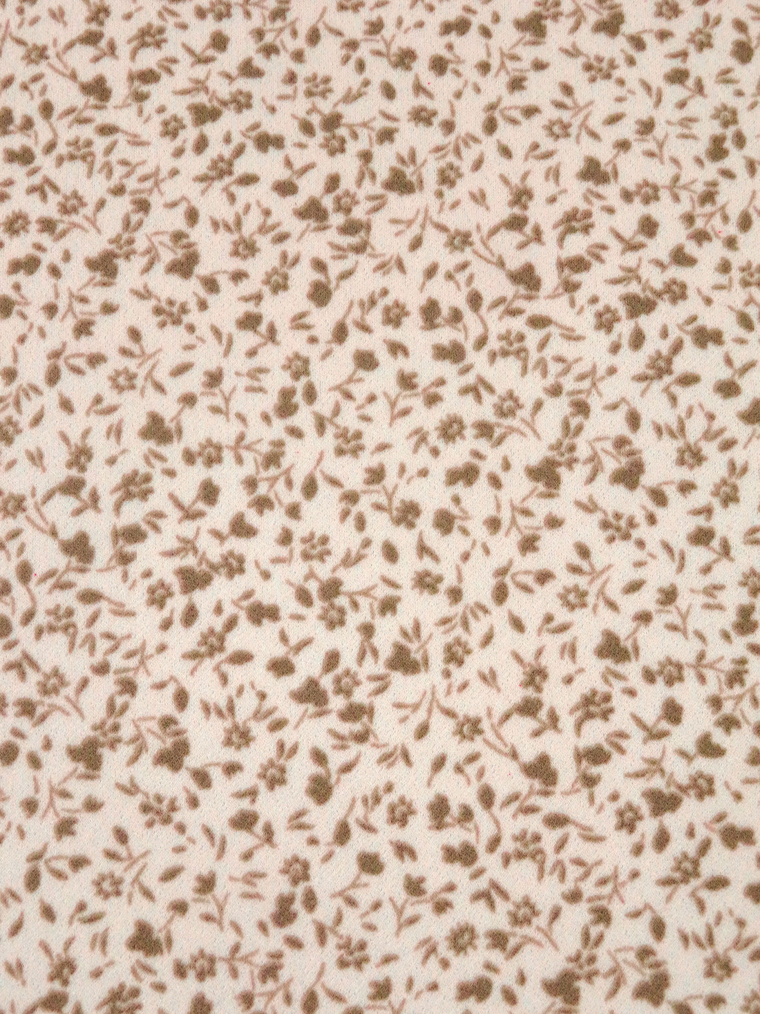 Dust Storm Pink/Chamoisee Brown Polyester/Lycra Ditsy Floral Print Crepe Knit 56W