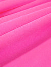 Neon Watermelon Pink Polyester/Spandex Shiny Activewear Knit - Elite Sportswear - 58W