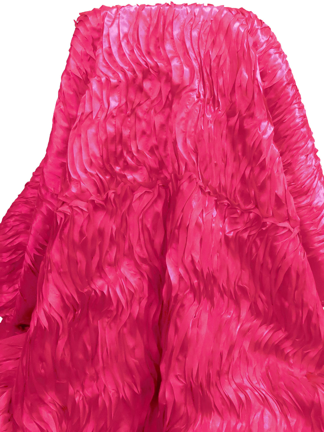 Dogwood Rose 100% Polyester Embellished 3D Waves Satin 56W