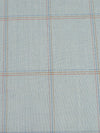 Pikes Peak Blue Gray/Red/Blue/Multi Silk/Wool/Nylon Plaid Weave Suiting 75W