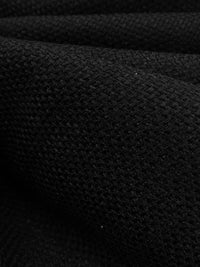 Black Polyester/Nylon Basketweave Suiting 58W