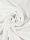 Eggshell White Rayon/Polyester Shimmer Twill - Famous Dress Designer - 58W