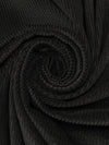 Muted Black 100% Cotton Wide Wale Corduroy 58W