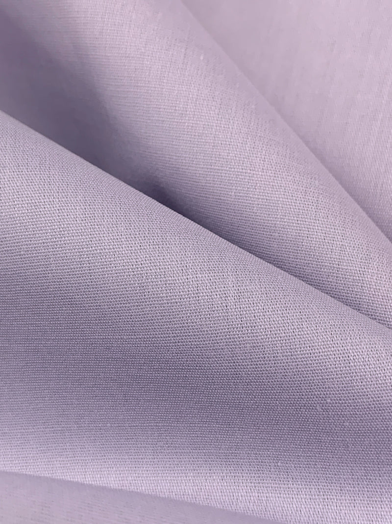 Soft Lavender Cotton/Lycra Stretch Poplin Shirting 50W