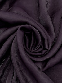 Eggplant Rayon/Nylon Shimmer Satin - Famous Dress Designer - 56W