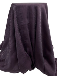 Eggplant Rayon/Nylon Shimmer Satin - Famous Dress Designer - 56W