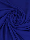 Ultramarine Blue 100% Polyester Crepe Blouse Weight Woven 58W